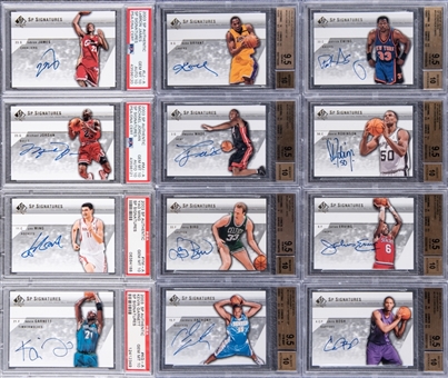 2003-04 SP Authentic High Grade Signed Cards Complete Set (59) Including Graded Cards (30)